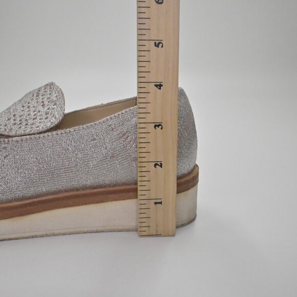 FREE PEOPLE Loafers Womens Size 38 Snake Eyes Print Velvet Platform Shoe Slip On - Picture 12 of 12